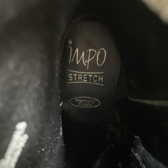 Women's Impo Stretch Size 8 M Noel Black Size-Zip Bootie Soft Memory Foam - Picture 6 of 8